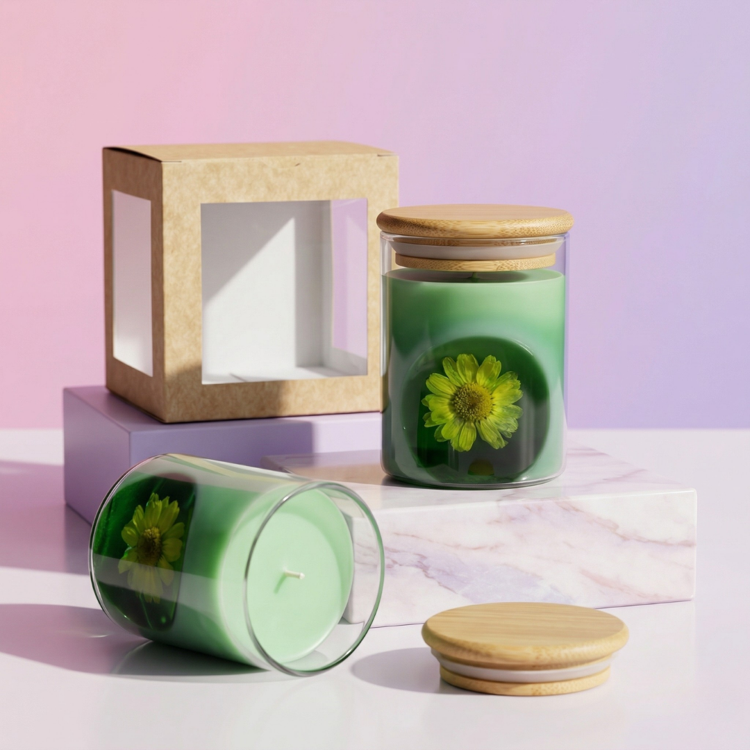 Single Wick Glass Jar Candle – (150g)