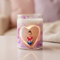 Memorial photo candle
